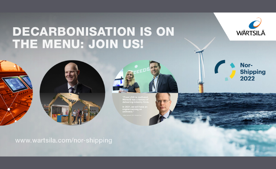 Wärtsilä to focus on decarbonisation and collaboration at Nor-Shipping 2022